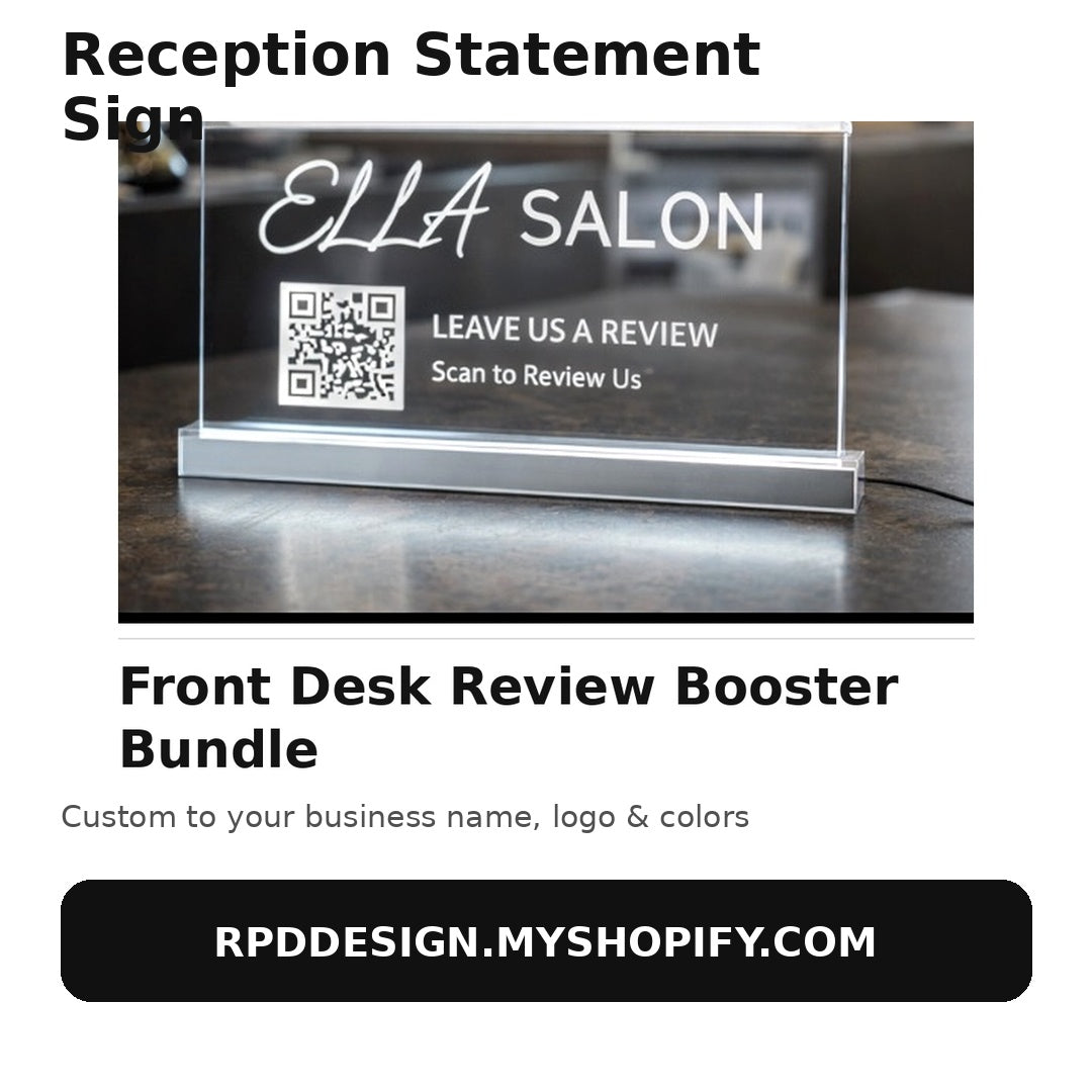 Business Bundle - Premium Signage & Desk Props