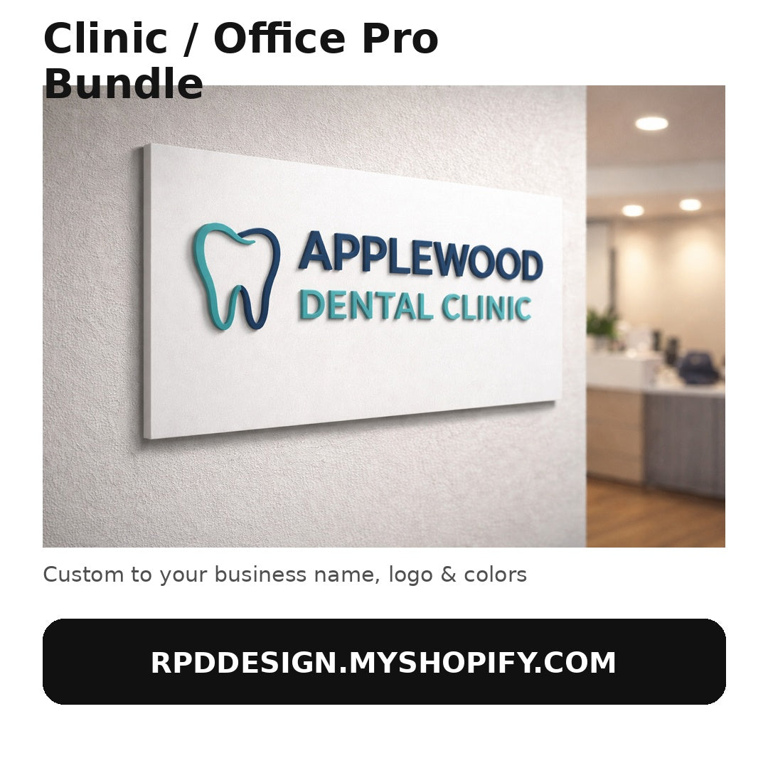 Business Bundle - Premium Signage & Desk Props